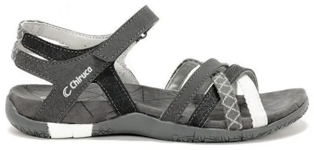 Malibu 13 Carbon/Grey Γυναικείο Σανδάλι Chiruca - 44856-13 - 36