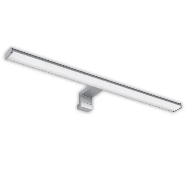 LED ΦΩΤΙΣΤΙΚΟ ΛΟΥΤΡΟΥ ΑΛΟΥΜΙΝΙΟΥ & PC 60cm 12W IP44 4000K ΑΣΗΜΙ
