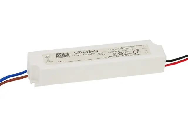 AC-DC Single output LED driver Constant Voltage (CV); Output 12Vdc at 1.5A; cable output 18W