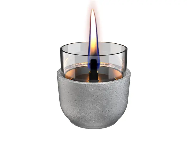 Επιτραπέζια Εστία Φωτιάς Violet 8 Lava Tenderflame με διάρκεια καύσης 3 - 4 ώρες, χωρητικότητα δεξαμενής 150ml και διαστάσεις 8.3x8cm - Grey TF-0440014 3