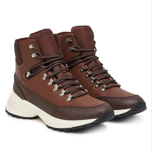 Ανδρικά Δερμάτινα Μποτάκια Calvin Klein HM0HM02323-0GR Καφέ Καφέ - 41 2