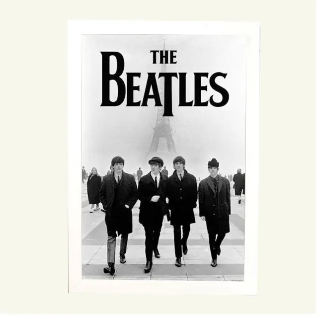 Αφίσα , Pyramid Poster, The Beatles (Eiffel Tower) 61x91,5εκ Κορνίζα Ξύλινη Σε 10 Χρώματα Με Ακρυλικό Τζάμι Άθραυστο K29+PP35303