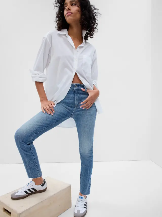 Mid Rise Slim Boyfriend Τζιν Washwell™ medium brinkley
