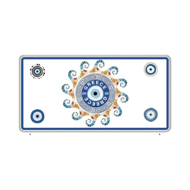 Μεταλλική πινακίδα Souvenir - 12pcs - Greece - 15x30cm - 181043