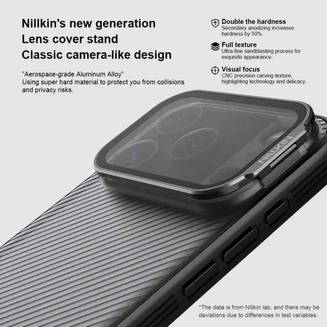 Nillkin CamShield Prop Case for Apple iPhone 18 Pro/17 Pro Transparent Black 3