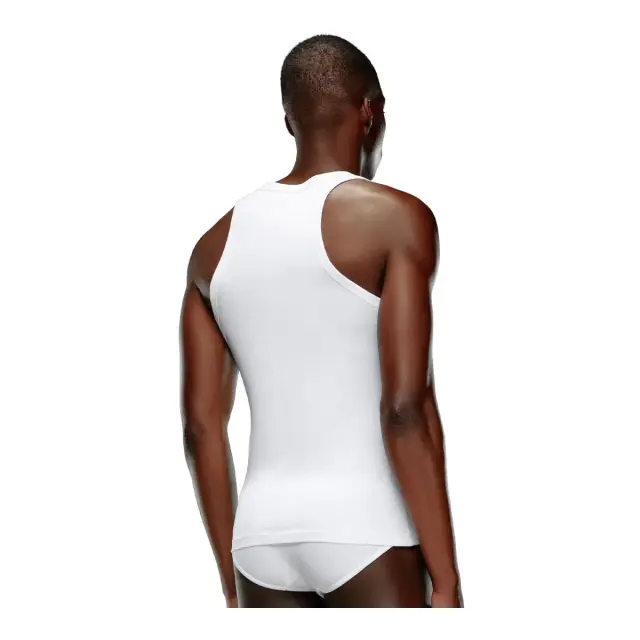 Diesel Ανδρικό Φανελάκι Τιράντα Tank Top Walty - Διπλό Πακέτο, Χρώμα Λευκό 3