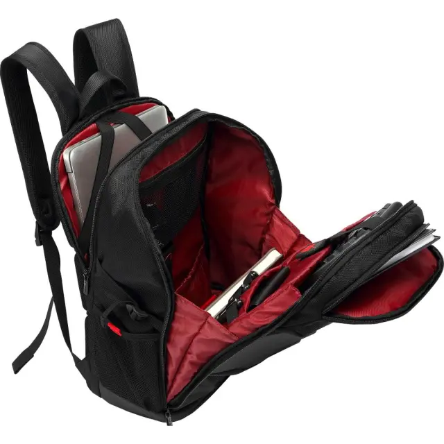 Τσάντα Yenkee YBB 1503 15.6" 22L με 2 Θήκες Αποθήκευσης και Υδροφοβική Ενισχυμένη Κατασκευή για Προστασία των Συσκευών (48x32x16 cm) Μαύρη 2