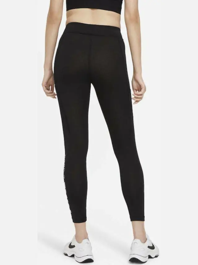 Nike Air Running Γυναικείο Cropped Κολάν CZ8622-010 Μαύρο - M 3