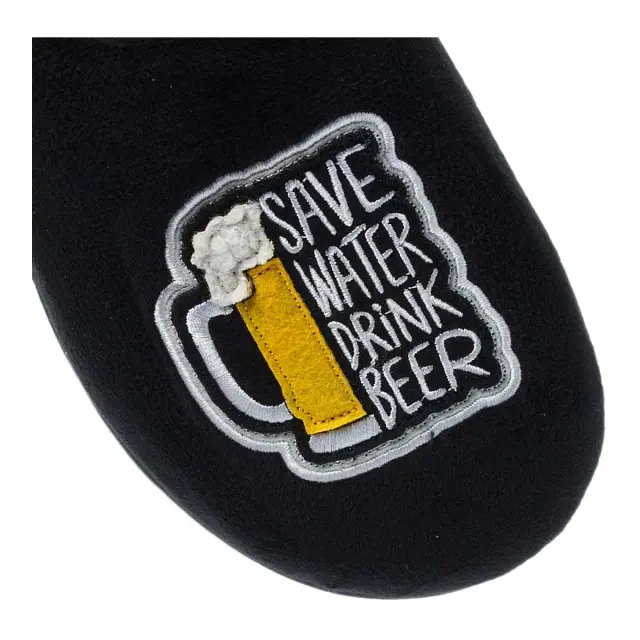 Parex Ανδρικές Παντόφλες Drink Beer, Χρώμα Μαύρο 3