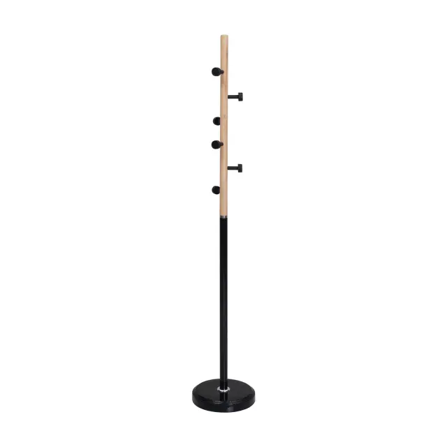 Καλόγερος NORDIC Μαύρο/Φυσικό Μέταλλο Φ36x170cm