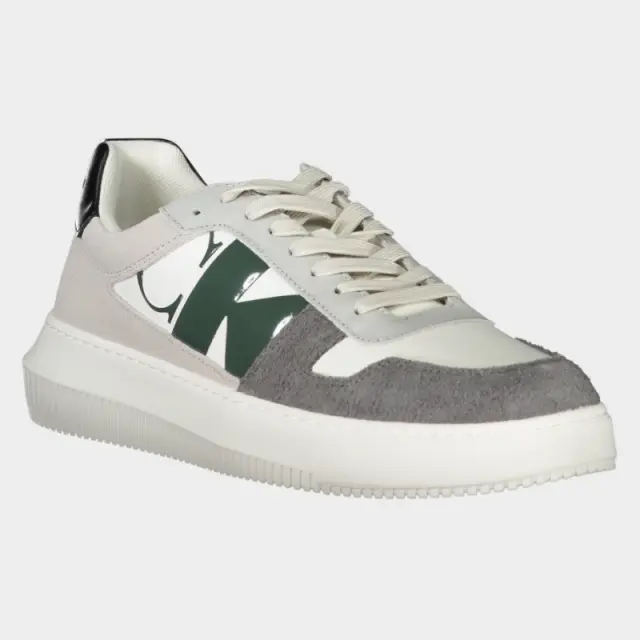 Calvin Klein - Cupsole Mono Lth Ανδρικά Chunky Sneakers YM0YM01122-01V Λευκό - 45 2