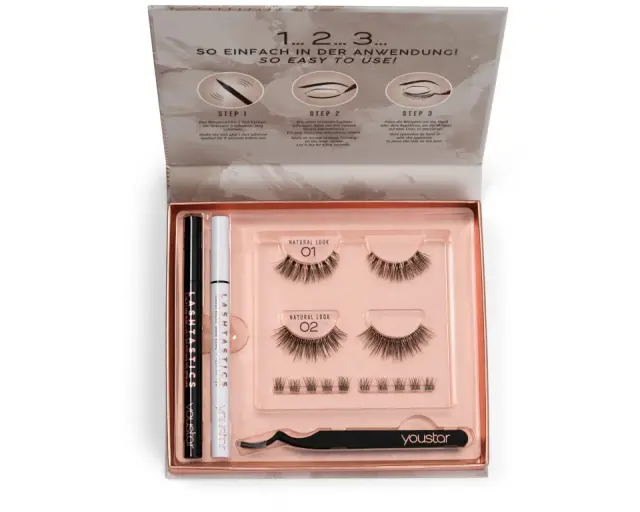 YOUSTAR EYELASH SET LASHTASTICS 3D NATURAL LOOK