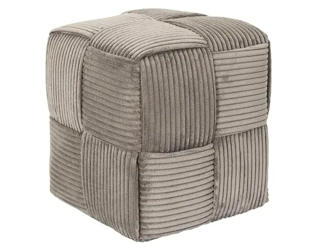 Σκαμπό Πουφ Scott Home Deco Factory με διαστάσεις 36x36x38cm - Taupe HD0540 3