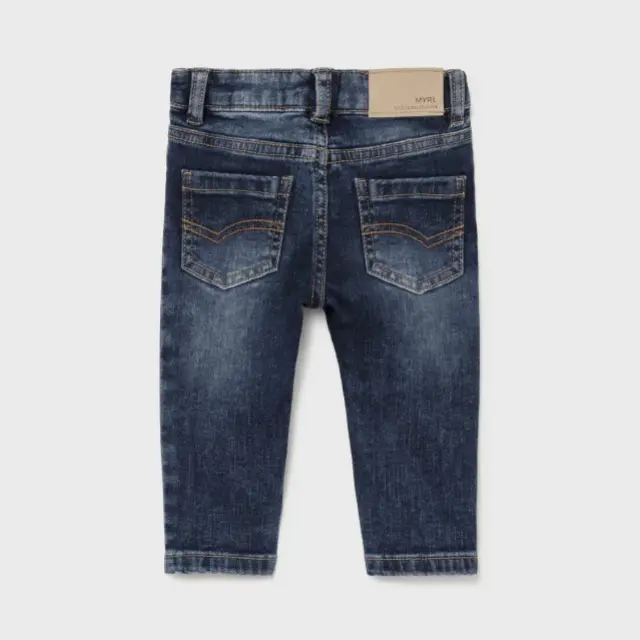 Baby 6 μηνών έως 4 ετών Παντελόνι τζιν βασικό slim fi τζιν σκούρο - 18M 3