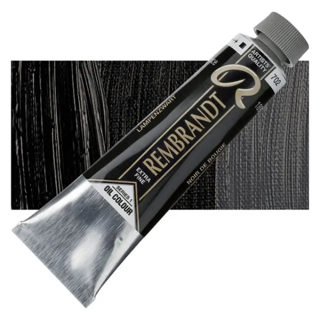 Λάδι Talens Rembrandt - 702 Lamp Black - 40ml