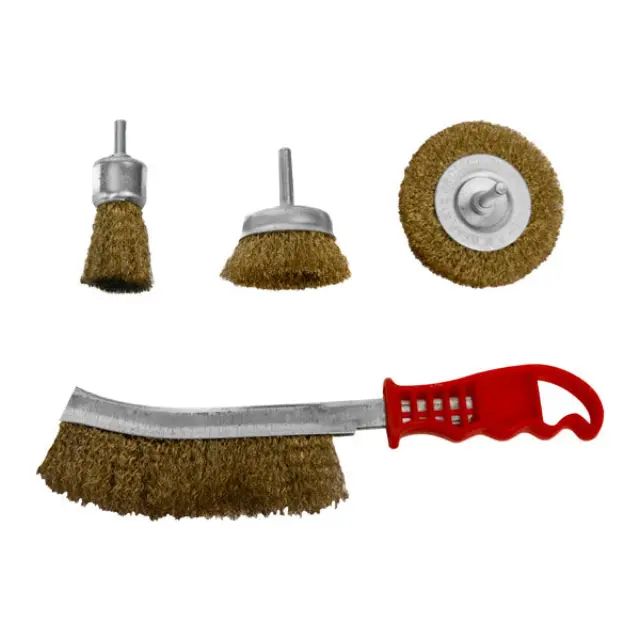 Wire brush set 4 pieces