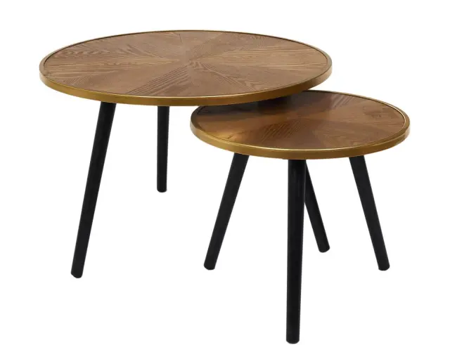 Σετ Τραπεζάκια Σαλονιού Felix Home Deco Factory με διαστάσεις 60x40cm και 40x33cm - 2 τεμάχια HD7412 2