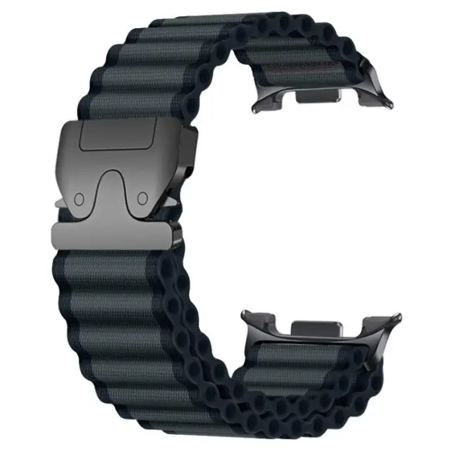 Parachute Buckle Nylon Λουράκι για Galaxy Watch 8/8 Classic-Dark Grey OEM 2