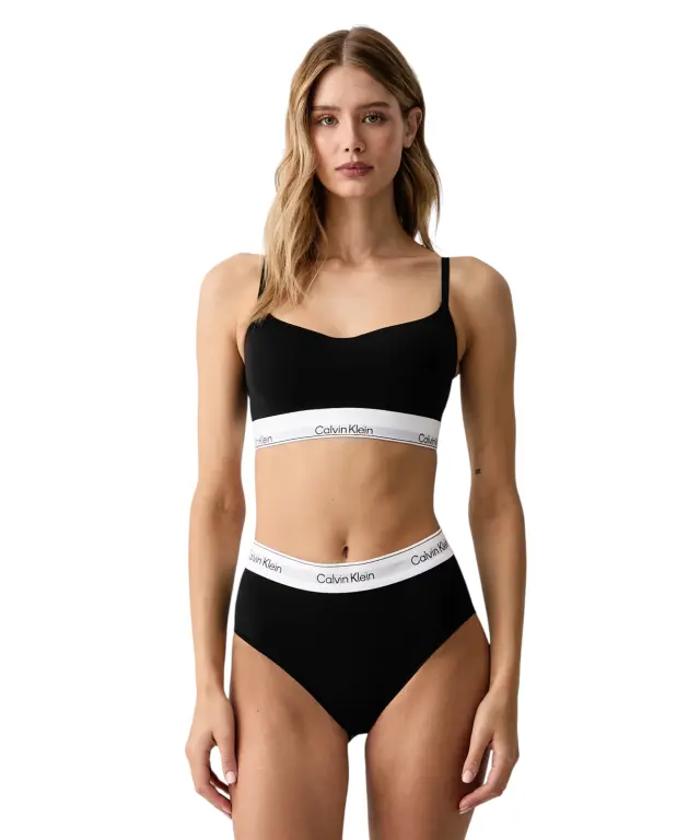 Calvin Klein – Γυναικείο Μπουστάκι Bralette Light Lined LV00QF8994-UB1Μαύρο 3
