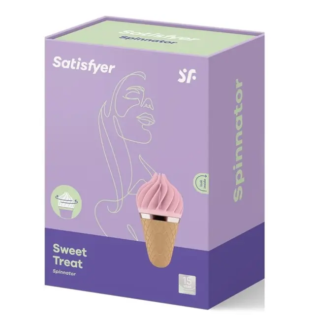 Satisfyer Sweet Treat Spinnator Mini Κλειτοριδικός Δονητής 10.4cm Ροζ
