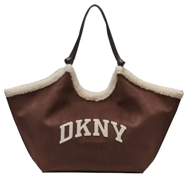 Γυναικεία Τσάντα Ώμου DKNY Paula Lg Tote R63ACE48-CBE Καφέ σκούρο Καφέ - One Size