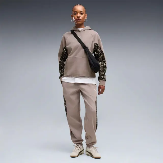 Puma Women's Sport Animal Comfort Fleece Sweatpants Μπεζ 637612-81 (Puma) 3