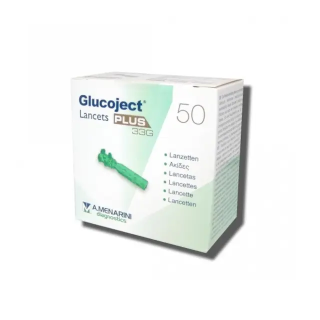 Menarini Glucoject Lancets Plus 33G 50pcs (Ακίδες Μέτρησης Σακχάρου 0,20mm 50τεμ) 2