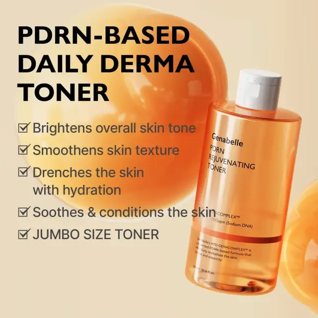 Genabelle PDRN Rejuvenating Toner Αναζωογονητική τονωτική λοσιόν με Pdrn για Λάμψη 300ml 3