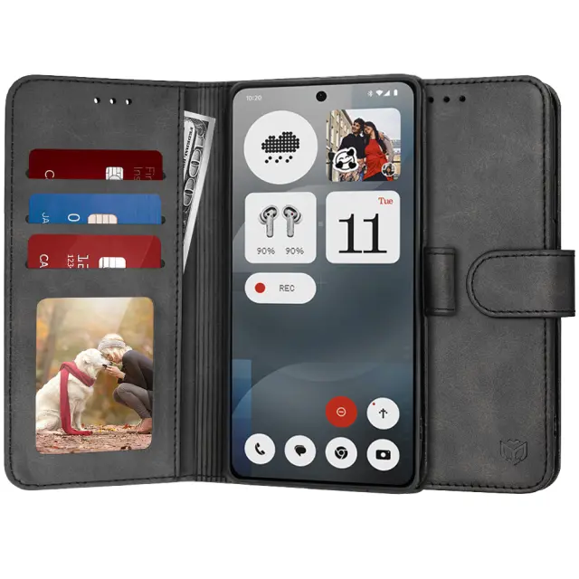 Techsuit - Diary Book - Nothing Phone (3a) - Black