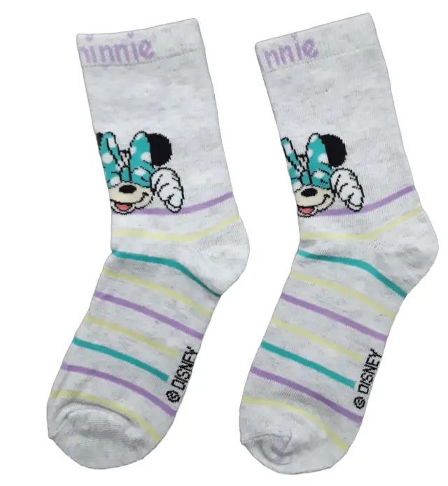 Παιδικές Κάλτσες Minnie Mint Grey Melange 7120043 - 23-26