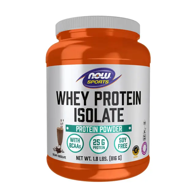 Now Foods Whey Protein Isolate Chocolate, 816 g