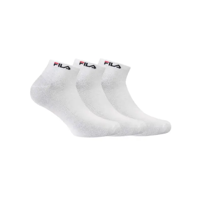 FILA Unisex Κάλτσες Σοσόνια Bamboo Invisible Plain- 3 Ζεύγη, Χρώμα Λευκό
