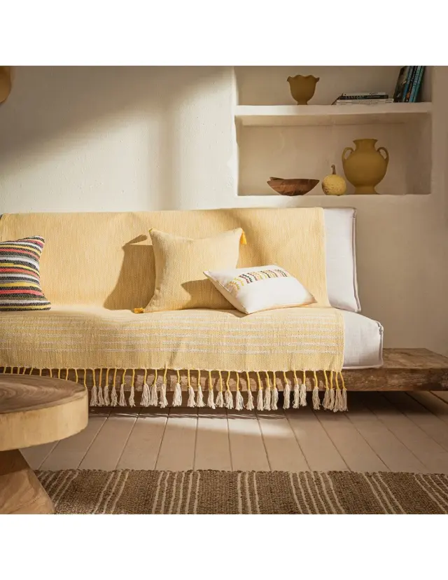 Διακοσμιτικό Ριχτάρι Gofis Home Dreadlocks Sun Yellow 504/10 130x180 2