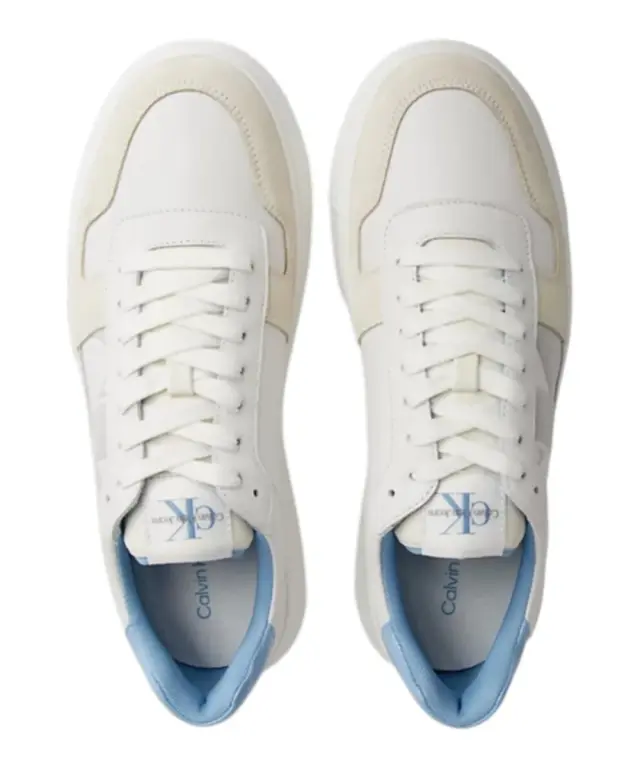 Calvin Klein - Cupsole Lth Ανδρικά Chunky Sneakers YM0YM00897-0LG Λευκό 3