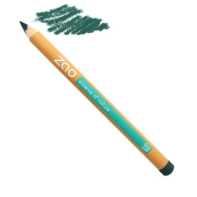 Zao Organic Multi Purpose Pencils – Βιολογικά, Vegan μολύβια ματιών/χειλιών/φρυδιών - 558 Green