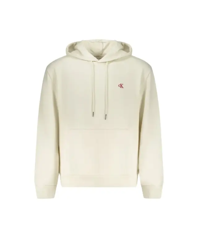 Calvin Klein - Ανδρικό Φούτερ Hoodie Regular Fit LV04RC297G-YAS Εκρού