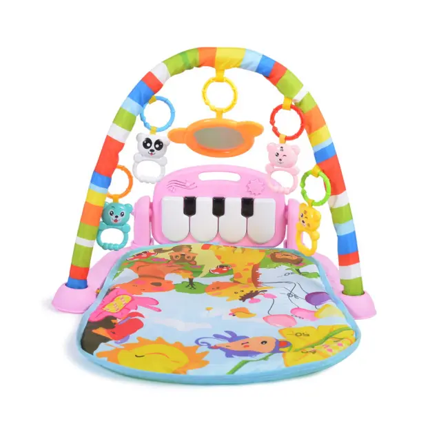 Moni Toys Fitness Girl Γυμναστήριο Χαλάκι Δραστηριοτήτων με Πιάνο Pink 6+ Μηνών 2