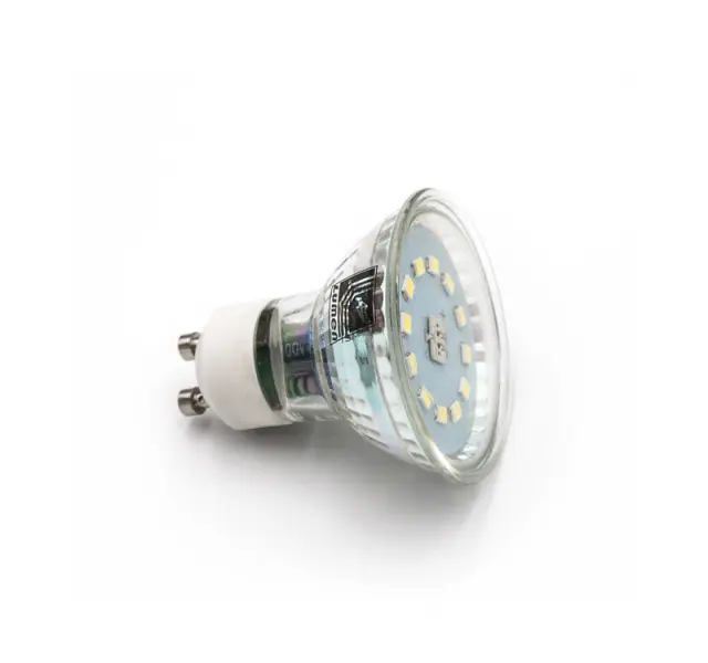 LED ΛΑΜΠΑ GU10 ΓΥΑΛΙΝΟ 5W 230V 105° ΝΤΙΜΑΡΙΖΟΜΕΝΟ ΘΕΡΜΟ 3000Κ