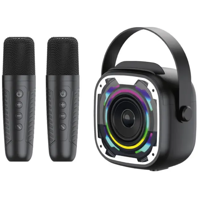 Φορητό Ηχείο Bluetooth Blavec WS-08 Karaoke Idol με 2 Μικρόφωνα 8W Μαύρο N71056