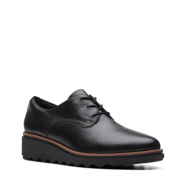 Clarks Sharon Rae Black Leather - 39.5 3