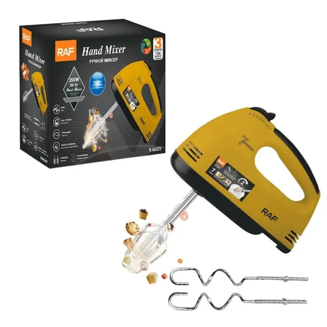 RAF Μίξερ Χειρός 100W R.6633Y - Hand Mixer 92015 2