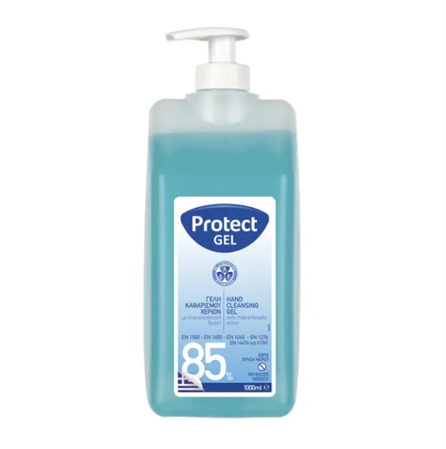 Protect Gel | Γέλη Καθαρισμού Χεριών 85% με Αντισηπτική Δράση | 1lt