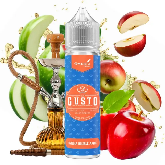 Shisha Double Apple 10ml (60ml) - Gusto by Omerta