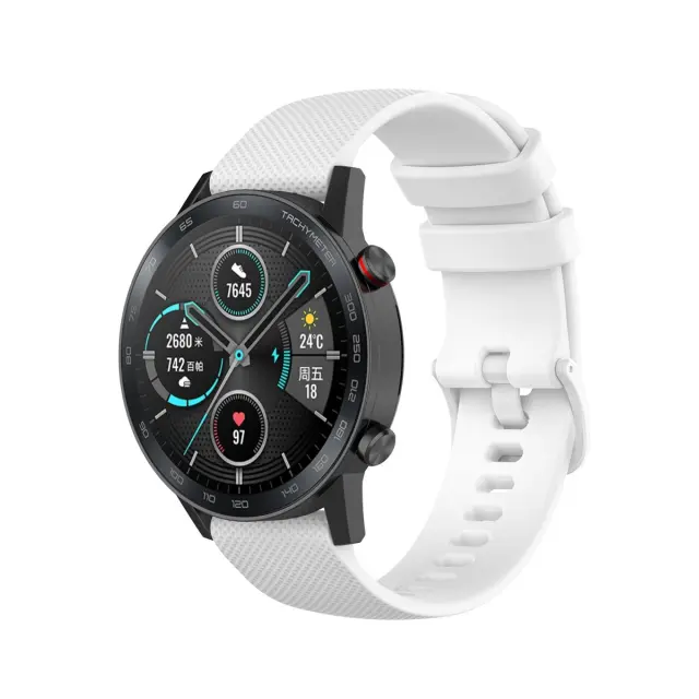 Λουράκι Texture για Smartwatch 22mm-White OEM