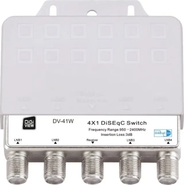 DigiView: DiSEqC switch 4x1 Αδιάβροχο (DV41W)