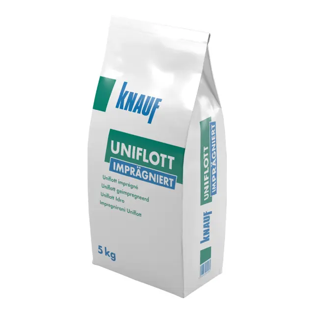KNAUF UNIFLOTT ΥΨΗΛΗΣ ΑΝΤΟΧΗΣ ΥΛΙΚΟ ΑΡΜΟΛΟΓΗΣΗΣ ΑΝΘΥΓΡΩΝ ΓΥΨΟΣΑΝΙΔΩΝ 5KG