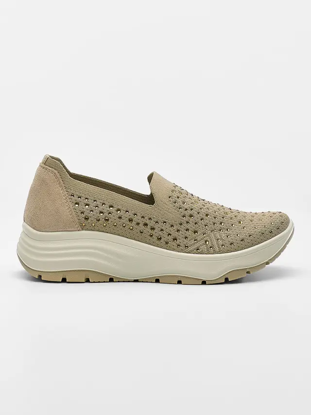 Imac Sneakers Γυναικείο ύφασμα Μπεζ IMA/756350 TAUPE 3