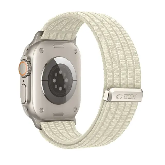 Tech-protect Nylon Sport Apple Watch 8 / 9 / 10 / 11 / 12 / Se / Ultra (44 / 45 / 46 / 49 Mm) Starlight 3