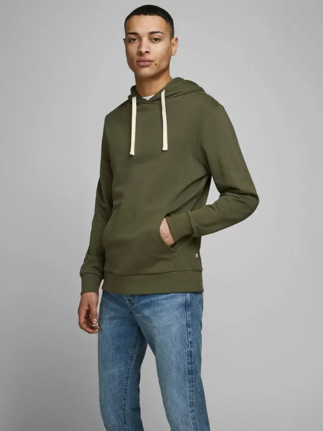 JJEHOLMEN SWEAT HOOD NOOS Olive Night 2