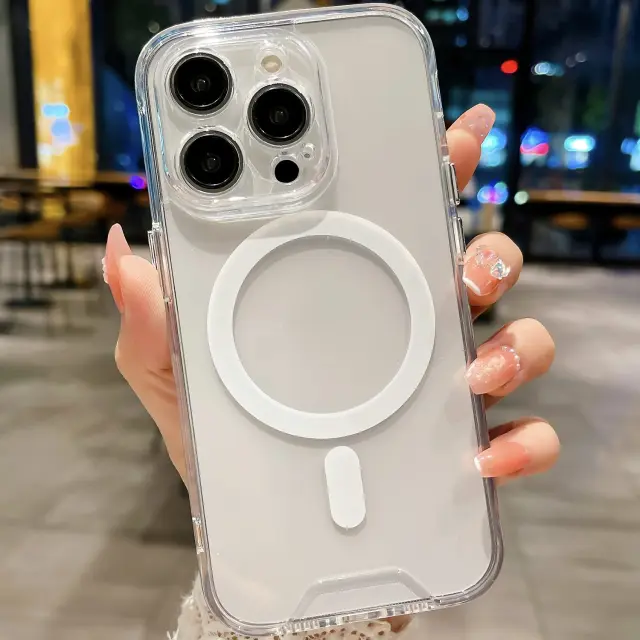 Hybrid Magsafe Θήκη για iPhone 15 Pro Max-Clear OEM 2